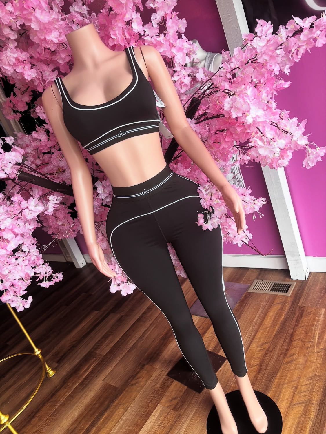 Alo Set + Jacket BLACK