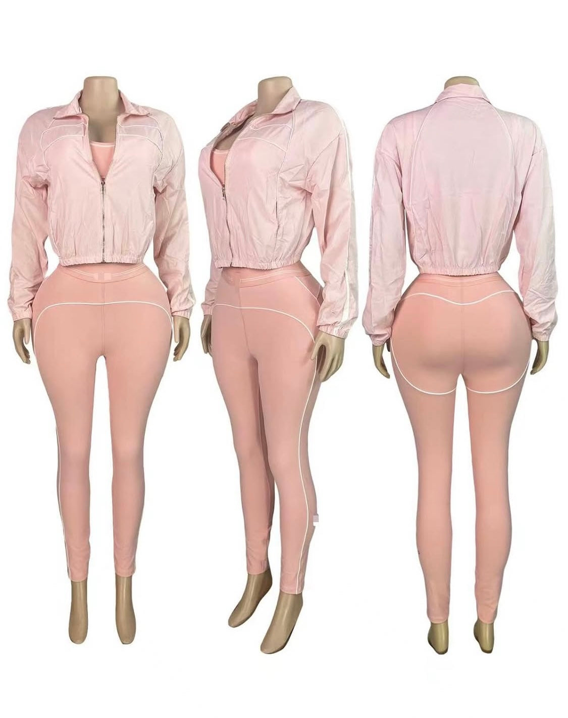 Alo Set + Jacket PEACH