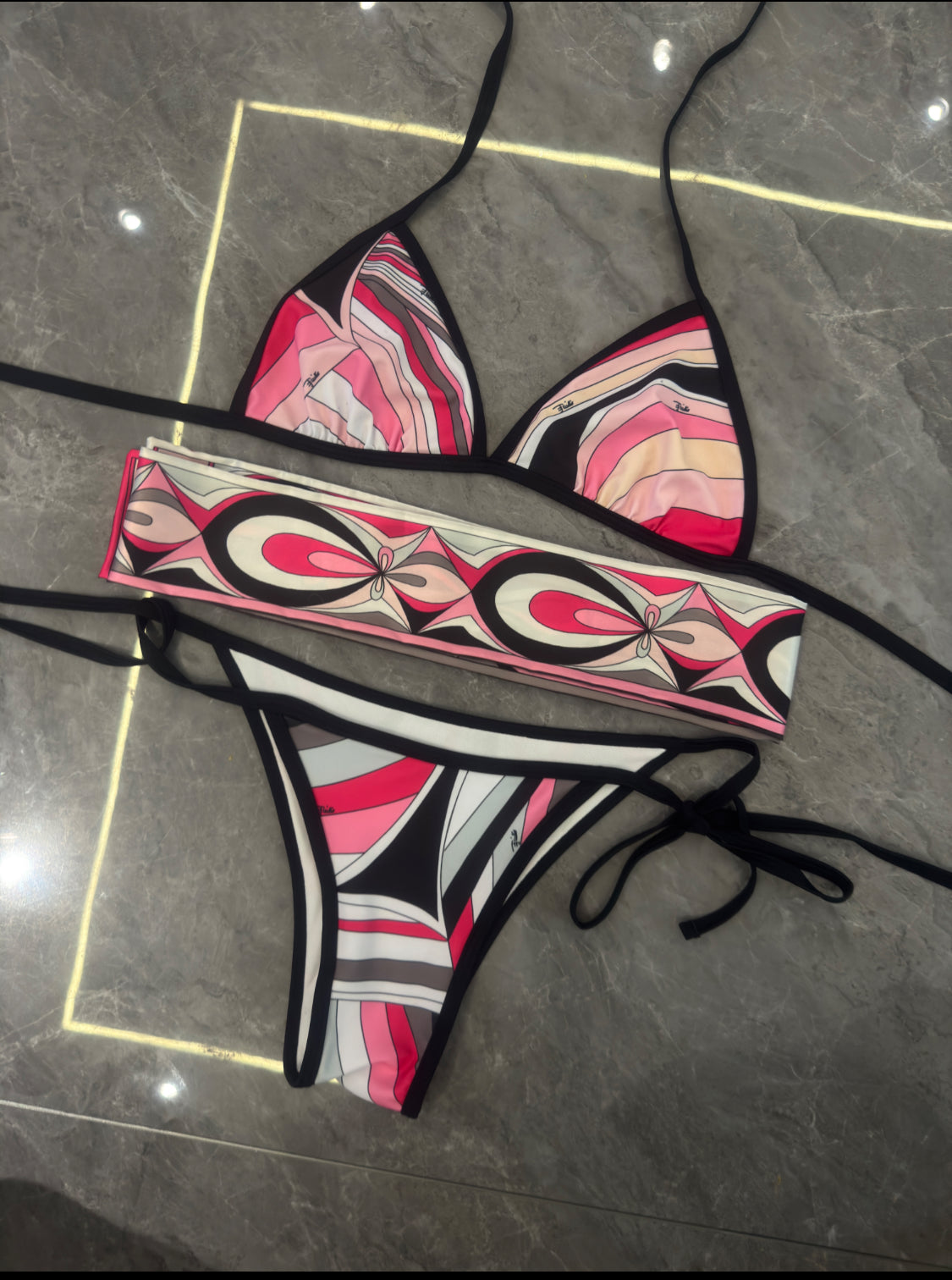 Pucci 2Pc Swim With HEADSCARF